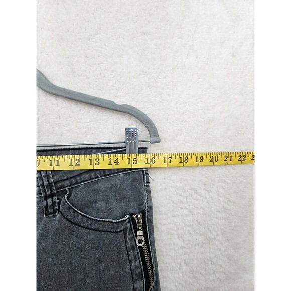 Crest Women Jeans 5/6 Gray Cotton Blend Low Rise Straight Slim Ankle Denim - Picture 8 of 16